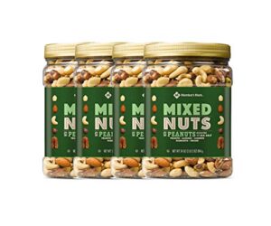 member’s mark roasted and salted mixed nuts with peanuts (34 oz.) pack of 4