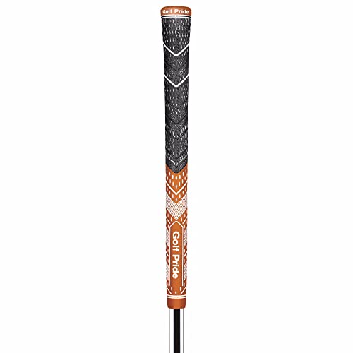 Golf Pride MCC Plus 4 Teams Golf Grips - Std, Dark Orange/White