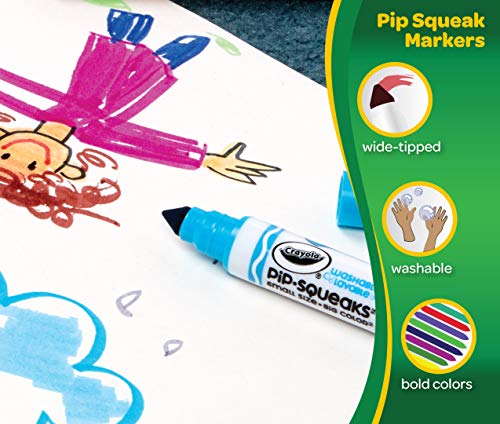 Crayola Pip Squeaks Marker Set, Washable Mini Markers, 64 Count, Easter Gifts for Kids