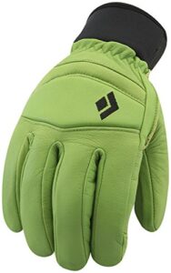 black diamond spark gloves cold weather gloves, lime green, large