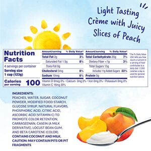 Dole Fruit Bowls Peaches & Creme Parfait, Gluten Free Healthy Snack, 4.3 Ounce 4 Count (Pack of 6)