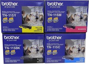 brother tn1154pk printer tn1154pk color toner – retail packaging – 4 pack