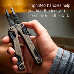 LEATHERMAN, OHT One Handed Multitool with Spring-Loaded Pliers and Strap Cutter, Coyote Tan with MOLLE Black Sheath