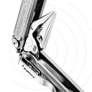 LEATHERMAN, FREE P2 Multitool with Magnetic Locking, One Size Hand Accessible Tools, Made in the USA, with Premium Nylon Sheath