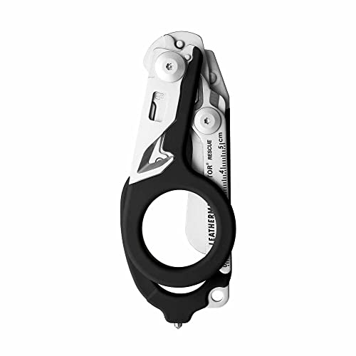 LEATHERMAN, Raptor Rescue Emergency Shears with Strap Cutter and Glass Breaker, Made in the USA, Black with Utility Holster