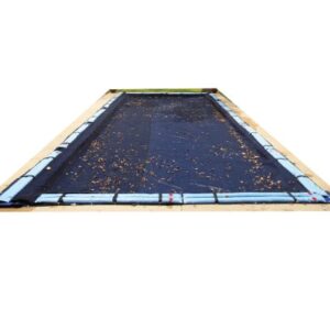 Blue Wave BWC564 20-ft x 40-ft Rectangular Leaf Net In Ground Pool Cover,Black