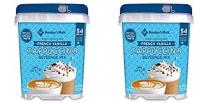 member’s mark french vanilla cappuccino beverage mix 2pack (48 oz each) pack of 2