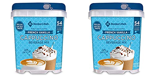 Member's Mark French Vanilla Cappuccino Beverage Mix 2Pack (48 oz Each) Pack of 2