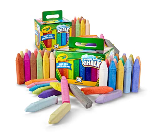 Crayola Washable Sidewalk Chalk Set, Outdoor Toy, Easter Gifts for Kids, 72 Count [Amazon Exclusive]