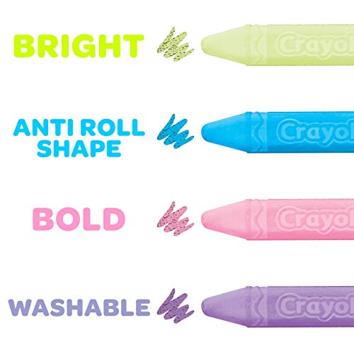 Crayola Washable Sidewalk Chalk Set, Outdoor Toy, Easter Gifts for Kids, 72 Count [Amazon Exclusive]