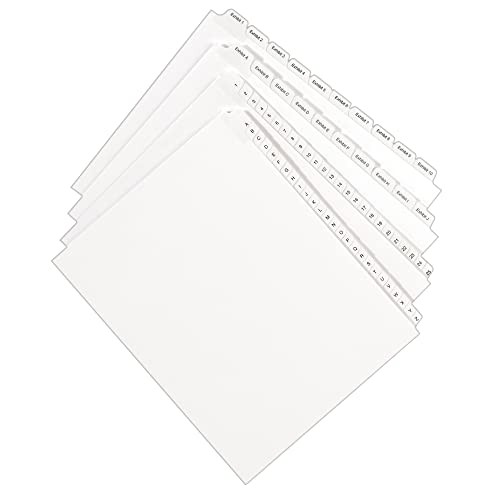 Avery Individual Letter I, Legal Exhibit Unpunched Dividers for Use with Any Binding System, 25 Side Tab Dividers Per Set, Helvetica Type, 3 Sets (21897)