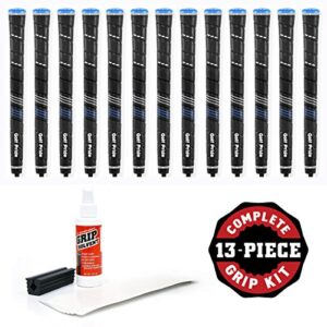 golf pride cp2 wrap jumbo – 13pc golf grip kit (with tape, solvent, vise clamp)