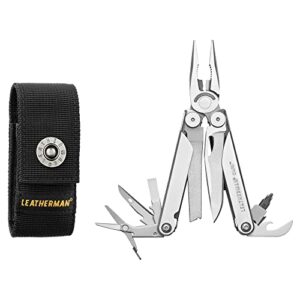 leatherman, curl multitool, stainless steel everyday tool, with nylon sheath