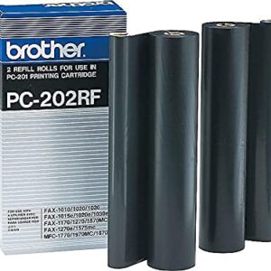 Brother Pc202rf Thermal Transfer Refill Roll, Black, 2/Pk - in Retail Packaging