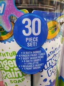 crayola bath activity bucket( 30 pc set)