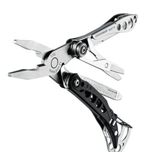 LEATHERMAN, Style PS Keychain Multitool with Spring-Action Scissors and Grooming Tools, Built in the USA, Black