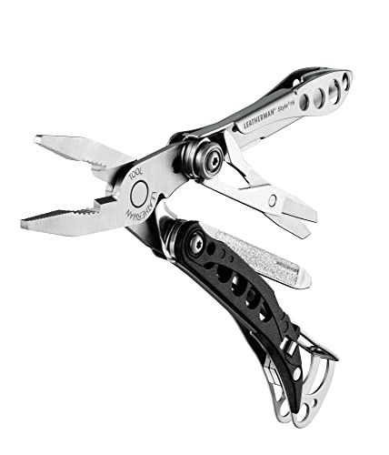 LEATHERMAN, Style PS Keychain Multitool with Spring-Action Scissors and Grooming Tools, Built in the USA, Black
