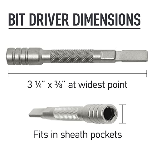 LEATHERMAN, Bit Driver Extender Add-on Accessory for Multitools, Built in the USA, Silver