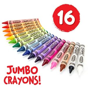 Crayola Jumbo Crayons, Assorted Colors, Great Toddler Crayons, 16 Count