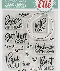 Avery Elle Clear Set, Everyday Circle Tags