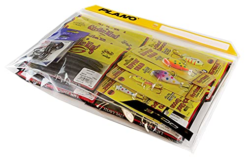 Plano StowAll Series 3700 Waterproof Storage Bag, 14”L x 9” H, Transparent, TPU Material, Waterproof Plastic Zip-Seal Bags for Baits, Lures, & Fishing Tools
