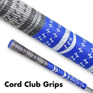 SAPLIZE 13 Golf Grips, Standard, All Weather Multi Compound Hybrid Golf Club Grips, Blue