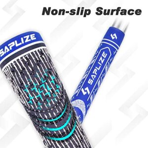 SAPLIZE 13 Golf Grips, Standard, All Weather Multi Compound Hybrid Golf Club Grips, Blue