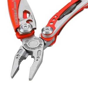 LEATHERMAN, Skeletool RX Multitool with Serrated Knife and Glass Breaker, Red