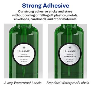 Avery Durable Waterproof Cigar Labels with Sure Feed, 1.5" x 7.75", 50 Oil and Tear-Resistant Waterproof Labels, Print-to-The-Edge, Laser/Pigment-Based Inkjet Printable Labels