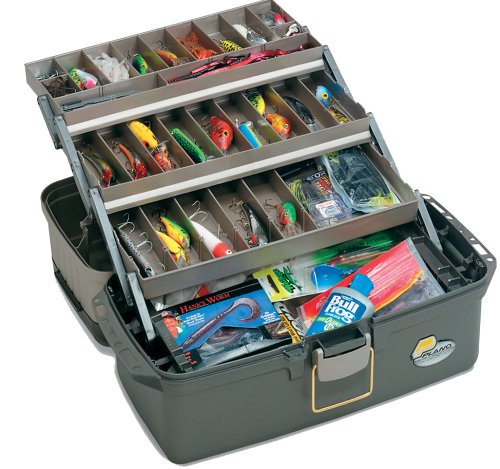 Plano Large 3-Tray with Top Access Tackle Box, Gray, Pack of 1