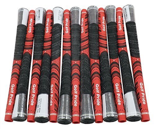 13 NEW Golf Pride New Decade Multi Compound Black Red Grips Standard .600 Core