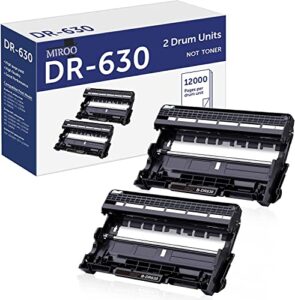 dr630 drum unit compatible replacement for brother dr630 dr-630 dr 630 for hl-l2300d hl-l2320d hl-l2340dw hl-l2380dw mfc-l2700dw mfc-l2740dw mfc-l2720dw dcp-l2540dw dcp-l2520dw (2 pack)