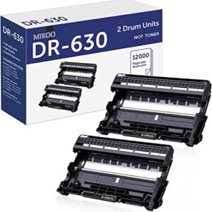 DR630 Drum Unit Compatible Replacement for Brother DR630 DR-630 DR 630 for HL-L2300D HL-L2320D HL-L2340DW HL-L2380DW MFC-L2700DW MFC-L2740DW MFC-L2720DW DCP-L2540DW DCP-L2520DW (2 Pack)