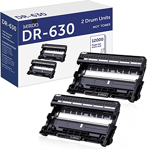 DR630 Drum Unit Compatible Replacement for Brother DR630 DR-630 DR 630 for HL-L2300D HL-L2320D HL-L2340DW HL-L2380DW MFC-L2700DW MFC-L2740DW MFC-L2720DW DCP-L2540DW DCP-L2520DW (2 Pack)