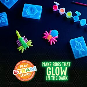 Crayola Glow in The Dark Clay Art Kit with Paints, Bug Molds, Gift for Kids, Ages 7, 8, 9, 10