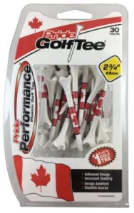 pride performance 2-3/4″ canadian flag golf tees, 30 count