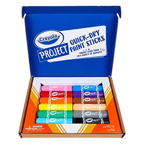 Crayola Project: Quick Dry Paint Sticks 12ct [Amazon Exclusive]