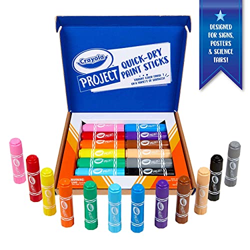 Crayola Project: Quick Dry Paint Sticks 12ct [Amazon Exclusive]