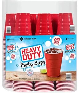 member’s mark heavy-duty red cups (18 oz, 240 ct.)