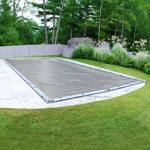 Pool Mate 301836R-PM 20-Year Premium Winter In-Ground Pool Cover, 18 x 36-ft, Dove Gray