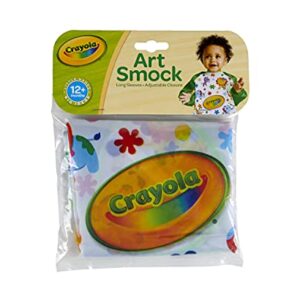 Crayola Art Smock for Toddlers, Small Waterproof Bib, Best Fit for Age 1 (12 Months), 1 x 7-1/5 x 8-1/10 In