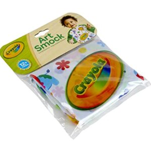 Crayola Art Smock for Toddlers, Small Waterproof Bib, Best Fit for Age 1 (12 Months), 1 x 7-1/5 x 8-1/10 In