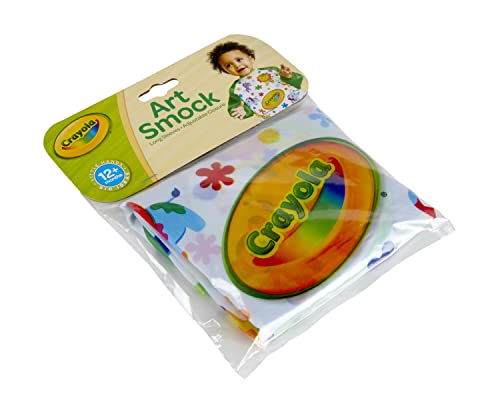 Crayola Art Smock for Toddlers, Small Waterproof Bib, Best Fit for Age 1 (12 Months), 1 x 7-1/5 x 8-1/10 In