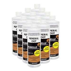 robelle 2550-12 mineral out stain remover for swimming pools, 1-quart, 12-pack
