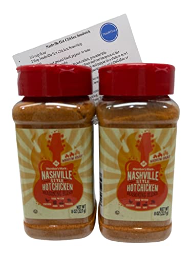 Members Mark Nashville Style Hot Chicken Seasoning Blend Bundle with ThisNThat Recipe Card… (2 Count)