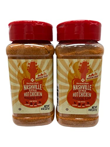 Members Mark Nashville Style Hot Chicken Seasoning Blend Bundle with ThisNThat Recipe Card… (2 Count)