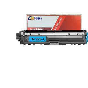 calitoner compatible laser toner cartidges cyan replacement brother tn221 tn225 for brother mfc-9130cw, mfc-9330cdw, mfc-9340cdw, hl-3140cw, hl-3170cdw printer- (1 pack)
