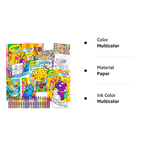 Crayola Coloring Books for Kids Toddlers Crayola Learning Set Bundle - 13 Pc Animal Coloring Activity Books with Crayola Crayons Jumbo and Stickers (Crayola School Supplies)