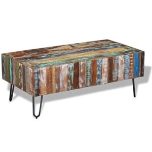 vidaxl coffee table solid reclaimed wood 39.4″x19.7″x15″