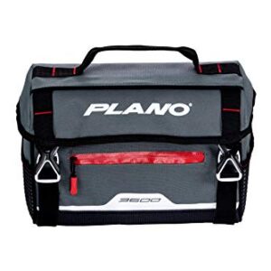 Plano Weekend Series 3600 Softsider Tackle Bag, Gray Fabric, Includes 2 3600 Stowaway Utility Tackle Boxes, Soft Fishing Tackle Storage Bag, Water-Resistant